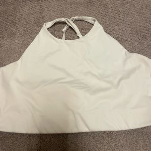 Girlfriend Collective Topanga Crop Bra in Ivory